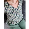 Bluzka zielona w print Toskania