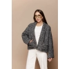 Siwa krótka kurtka Samanta