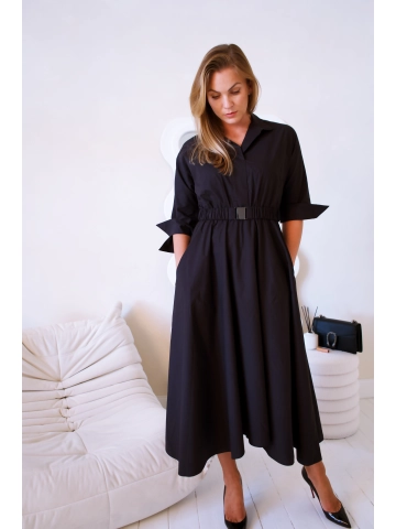 Sukienka czarna midi Cruz