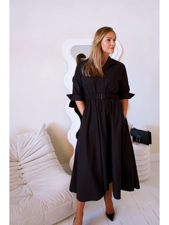 Sukienka czarna midi Cruz
