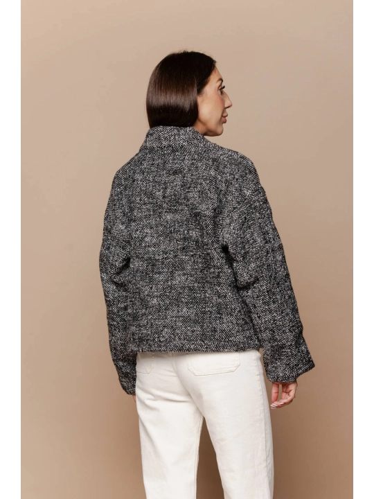 Siwa krótka kurtka Samanta